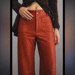 Anthropologie Maeve Collette Plum Vegan Leather Pants NWOT Photo 6