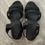 STYLUS Black Sandals with Chunky Platform Sole Size 7 Photo 2