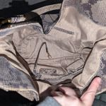 Michael Kors WTS Micheal Kors Milo Snake Embossed Leather/Suede Shoulder Bag Dark Sand Photo 5