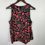 Knox Rose  Tank Top L Black Boho Floral Lace Festival Hippie Eclectic Flowy Photo 5