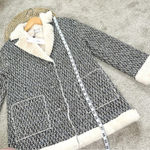 Molly Bracken NWT Faux Fur Lined Shearling Tweed Jacket Blazer Chic Size XS Photo 9