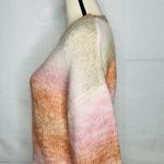 No Comment  NY LA Sweater Women’s M Oversized Ombre Cable Knit Pinks Corals Photo 4
