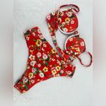 Beachsissi bikini set, red floral, size large Photo 2