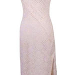 Newport News Vintage Ivory crocheted overlay size 14 dress. Photo 0