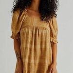 Free People Bask in the Sun Tunic Babydoll Textures Open Back Dress XS Photo 0