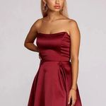 Windsor Paola Strapless Twill Dress Size 6 Photo 0
