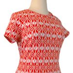 Old Navy Women's Tee Dress Orange White iKat Print T-shirt Size XL Photo 5