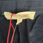 Solitaire  Black Lace-Trim Button-Up Blouse Elegant Evening‎ Wear A25 Photo 2