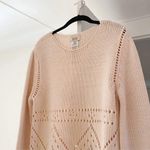 Paul & Joe Sister Bernie Chunky Knit Eyelet Sweater Size 2 Pink Photo 7
