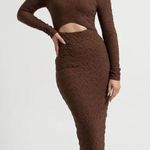 Sovere Overcast Cutout Maxi Dress Brown Photo 0
