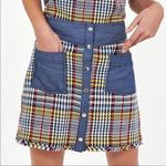 ZARA  BASIC CONTRASTING TWEED MINI SKIRT‎ WOMENS SIZE XS Photo 0
