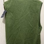Crown & Ivy  Men’s Medium Olive Green Fleece Vest Photo 1