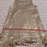 Lost + Wander Sequin Sleeveless Shift Mini Cocktail Dress Size XS Champagne Gold Photo 10