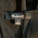 Madewell  Shirt Women Small Black Seamed Popover Tiered Swing Blouse Boho Peasant Photo 4