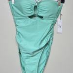 Gigi C Womens Mint Green High Waisted Cutout One Piece Swimsuit Sz XS Photo 0