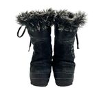 The North Face Black Nuptse Purna Suede Leather Faux Fur Boots Photo 11