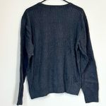 Calvin Klein Jeans NWT Gray Sweater Urban Renewal Blue 1995 Patch Design S/M Photo 4