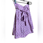 ZARA NWT  High Waisted‎ Lavender Pleated Shorts Size Small Photo 2