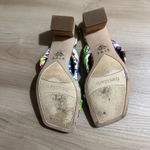 Franco Sarto Carmella Floral Knot Slide Sandals Heeled Square Toe - Size 7M Photo 12