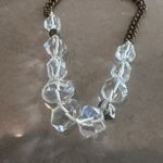 Silpada Crystal Bead Brass Chain Statement Necklace with Pyrite Photo 3