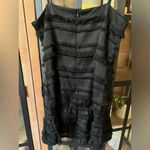 Princess Polly  Mini dress ruffles Molina square neck sleeveless fringe LBD Photo 5