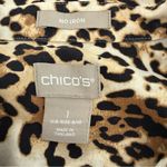 Chico's Chico’s Leopard Print Tunic Button Down Collared Blouse 
Size 1 (8/10 Med) Photo 4