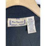 New Direction Vintage Jacket Size Medium Embroidered Button Up Black Gold Floral Photo 12