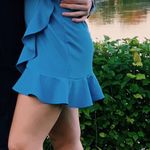 Lucy in the Sky Light Blue Wrap Dress Photo 1