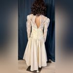 Dessy Creations Vintage Ivory Lace Tea Photo 4