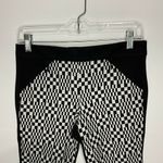 Trina Turk  Size 0 (29x28) Ankle Zip Pants Leggings Black White Check Tapered Photo 1