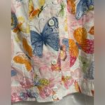 Alfred Dunner Eyelet Butterfly Lined Button Front Long Sleeve Jacket XL 16P EUC Photo 8