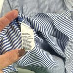 American Eagle  Women's Favorite Fit Striped Ruffled Button Down Shirt Size S Photo 3