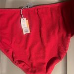 Kona Sol Vibrant Pink/Red High-Waisted Bikini Bottom 2X Photo 4