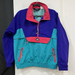 Woolrich Vintage Retro  Woman Colorblock Pullover Windbreaker Sigmet Gear Medium Photo 0