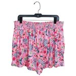 secret treasures 2X Floral Pink Floral Wide Waist Band Shorts Photo 1