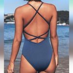 Cupshe ✨ Smokey blue one piece swimsuit✨ Photo 1