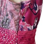 Stunning boutique mini dress with sheer maxi overlay Pink Photo 6