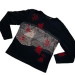 Y2k black and red gothic vampy long sleeve Size L Photo 14