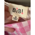 Bibi Multicolor 'Lana' Pink Plaid Tiered One Shoulder Mini Dress Size Medium Photo 5