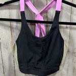 prAna New! Baja Bound Black Color Block Bikini Top Womens Size Small Racer Back Photo 2