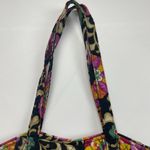 Vera Bradley Suzani Villager Tote Purse Quilted Bag Fabric Floral Black Cotton Photo 13