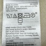 Banana Republic  Women’s Cream Merino Wool Sleeveless Appliqué Sweater Shell- Lge Photo 14