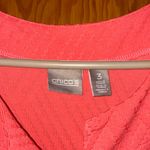 Chico's Bright Coral Textured Tunic Photo 1
