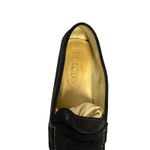 Tod's  women's black suede penny‎ loafer size 8.5 Photo 3