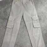 Free People  Hard Crushin Plush Cargo Pants Size 8 Cotton Blend High Rise Photo 0