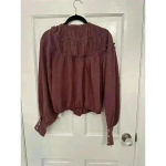 Bishop and Young  Boho Canyon Cropped Peasant Blouse‎ size S NWT Photo 4
