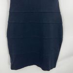 EXPRESS RETRO  XS Black Bandage Dress Mini Bodycon Sleeveless Sweetheart Neck Photo 3