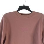 Brooklyn Cloth Women Size Large Dusty Rose Pink Self Love Club Crewneck Sweater Photo 0