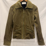 St. John Collection ST. JOHN Sport by Marie Gray Cactus Multi‎ Suede Leather Jacket Medium Photo 0