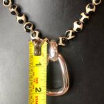 SIMON SEBBAG Tortoise Shell Agate Necklace with Sterling Silver Modern Pendant Black Photo 2